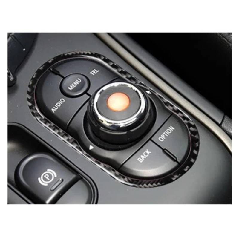 PanelMittelkonsole Für Mini Für ONE Für Cooper S JCW F54 F55 F56 F57 F60 Auto Taste Dashboard Felge Dekorative Aufkleber Auto Innen Modifikation Zubehör Innenraum Abdeckung Trim(Button-Black A) von IMMLSX