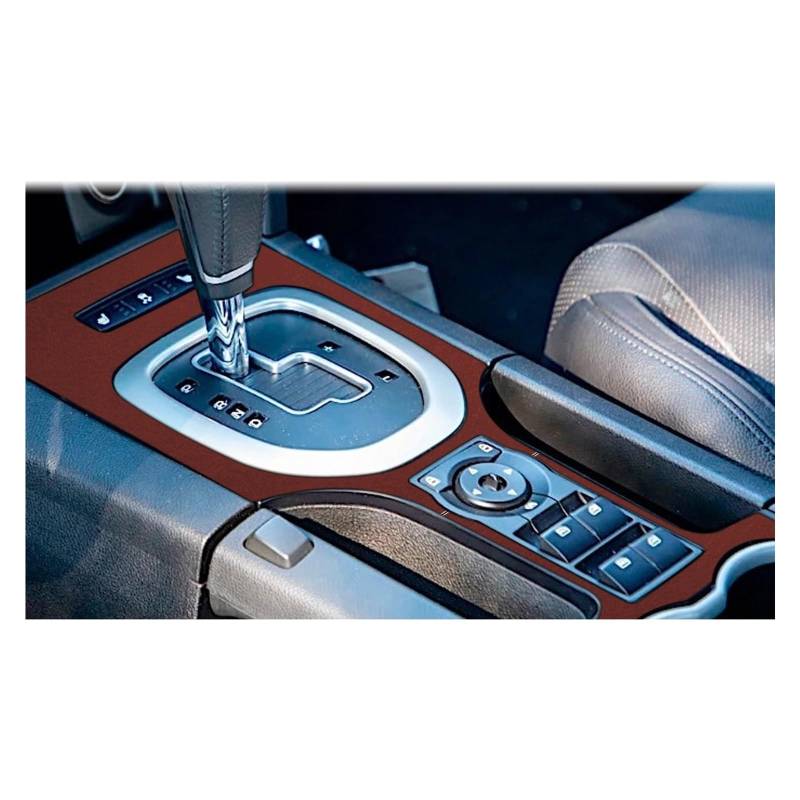 PanelMittelkonsole Für Pontiac Für G8 2008-2009 Carbon Fiber Center Übertragung Wasser Tasse Panel Trim Abdeckung Auto Innen Zubehör Dekorative Aufkleber Innenraum Abdeckung Trim(Leather Red) von IMMLSX