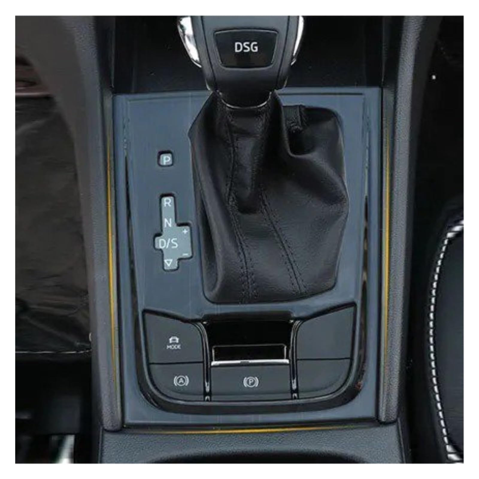 PanelMittelkonsole Für Skoda Für Karoq 2023 2024 Zubehör Zentrale Steuerung Schalthebel Rahmen Trim Abdeckung Aufkleber Innen Dash Dekoration Control Panel Innenraum Abdeckung Trim(Black) von IMMLSX