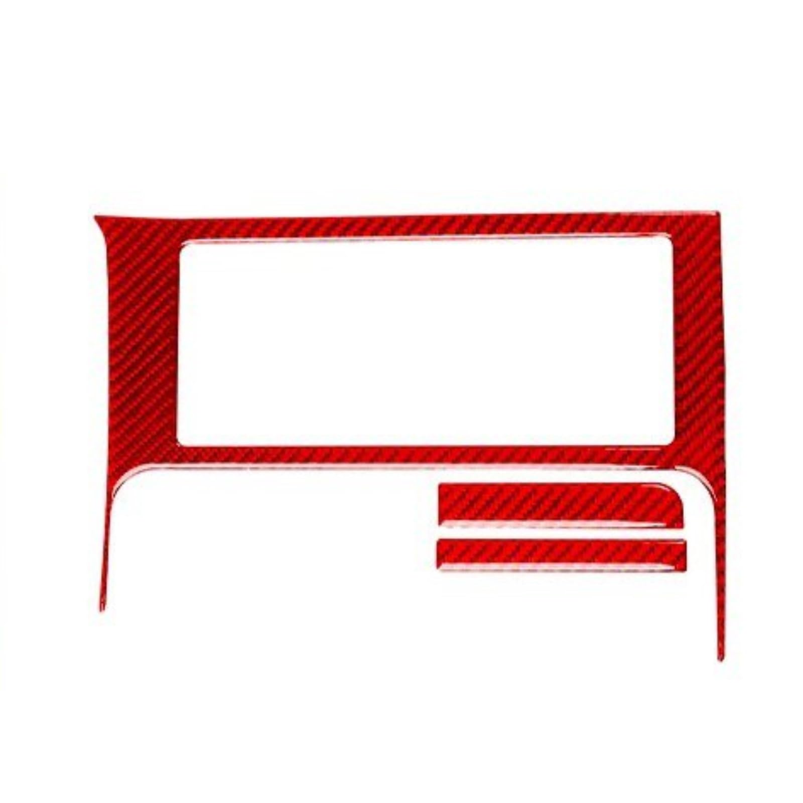 PanelMittelkonsole Für Suzuki Für Grand Für Vitara 2006-2013 Carbon Fiber Center Schalthebel Tasse Halter Panel Abdeckung Auto Innen Trim Zubehör Aufkleber Innenraum Abdeckung Trim(1 Red LHD) von IMMLSX