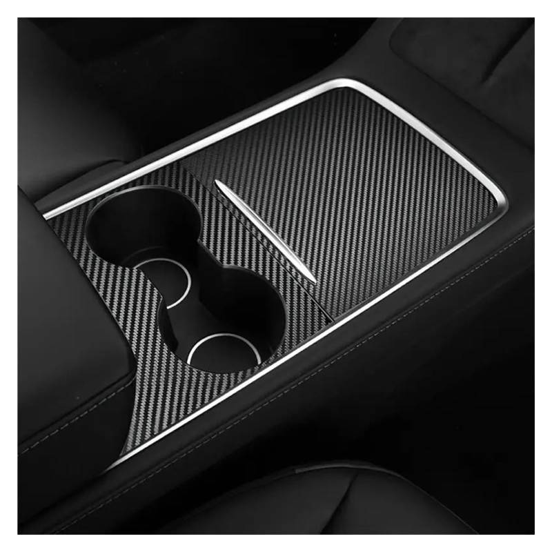 PanelMittelkonsole Für Tesla Für Modell 3 Y 2023 2021 2022 Wildleder Center Console Cover Protector Zentrale Steuerung Wrap Panel Aufkleber Film Auto Zubehör Innenraum Abdeckung Trim(Carbon Fiber) von IMMLSX