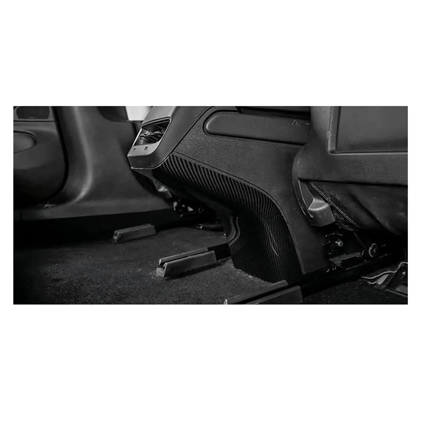 PanelMittelkonsole Für Tesla Für Modell Y Für Modell 3 Glänzend ABS Carbon Faser Muster Center Console Dashboard Abdeckung Türschloss Schalter Trim Anzug Kit Innenraum Abdeckung Trim(Rear Anti-Kick Co von IMMLSX