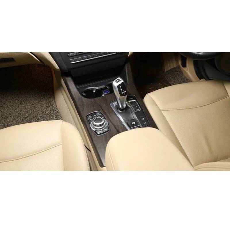 PanelMittelkonsole Für X3 F25 Für X4 F26 LHD Und RHD Zubehör ABS Carbon Faser Stil Auto Center Control Getriebe Shift Panel Abdeckung Aufkleber Trim Innenraum Abdeckung Trim(RHD Oak Grain) von IMMLSX