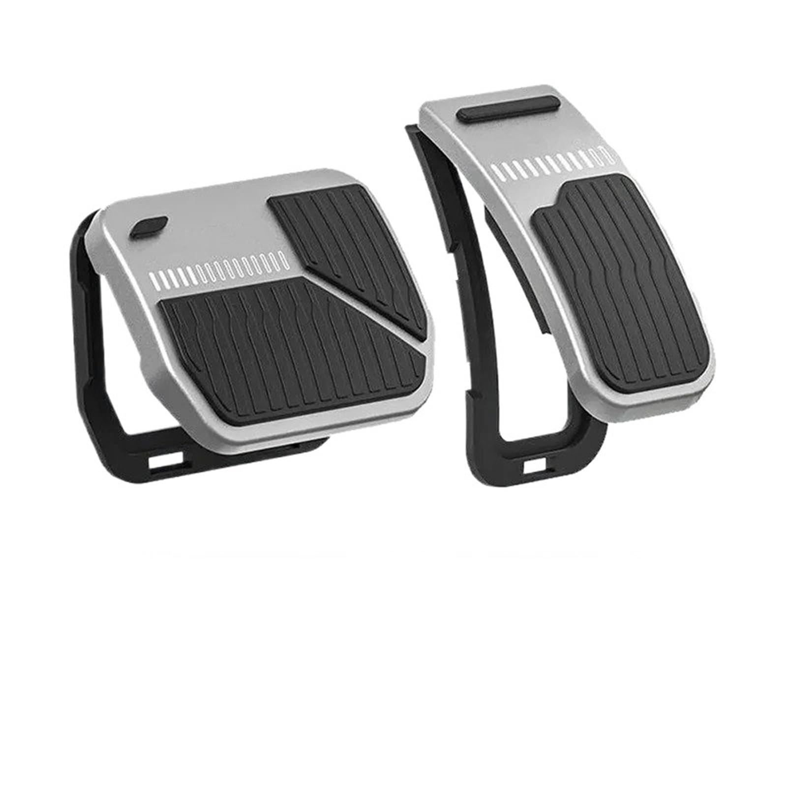 Pedale Abdeckung Für Tesla Für Modell Für Y 3 Für Highland 2024 Zubehör Clip-on Auto Fuß Pedal Pads Abdeckungen Accelerator Bremse Rest Pedal Pedalabdeckung Pedalkappen(New Silver) von IMMLSX