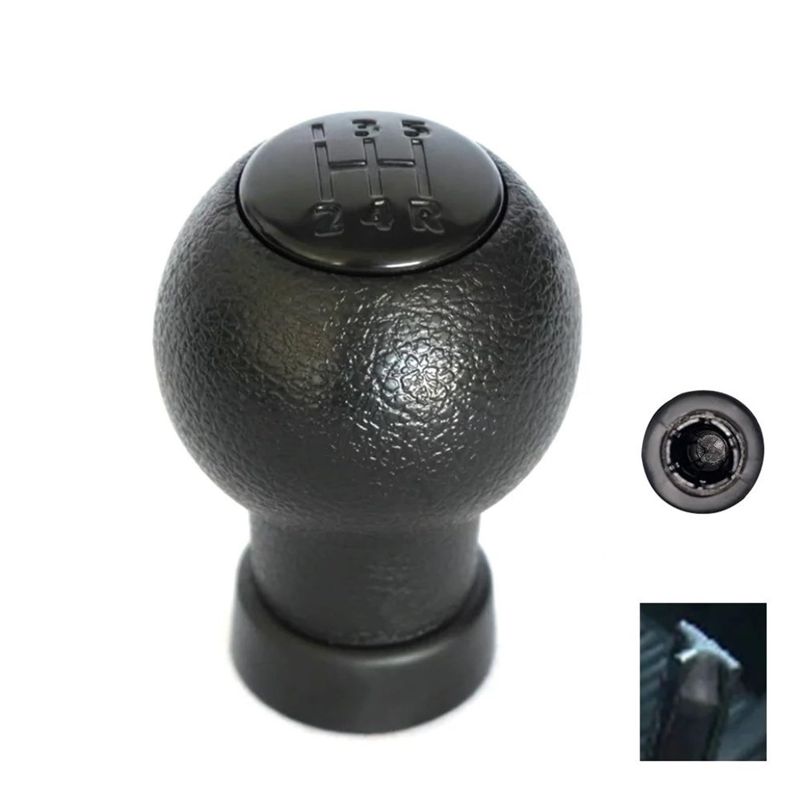 Schaltknauf Knauf Für Suzuki Für Swift 2005-2010 Für Suzuki Für S-Cross SX4 Alto 5-Gang-Schaltknauf Schalthebel Stick Knob Buchse Staubschutz Schaltknauf Kappe(T Grey Red line) von IMMLSX