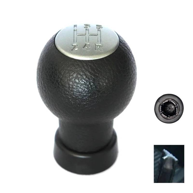 Schaltknauf Knauf Für Suzuki Für Swift 2005-2010 Für Suzuki Für S-Cross SX4 Alto 5-Gang-Schaltknauf Schalthebel Stick Knob Buchse Staubschutz Schaltknauf Kappe(T Model Grey) von IMMLSX