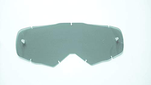 IMX RACING DUST Motorrad Schutzbrille Ersatz Linse | Dunkler Rauch | Anti-Beschlag | Anti-Kratz | Stifte für Abreißfolie von IMX RACING