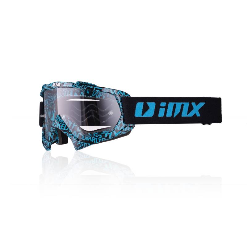 IMX RACING MUD Motorrad Schutzbrille | Klare Linse | Anti-Beschlag und Anti-Kratz Linse | Band mit Silikondruck | Drei Lagen Schaum | Ein Linse enthalten von IMX RACING