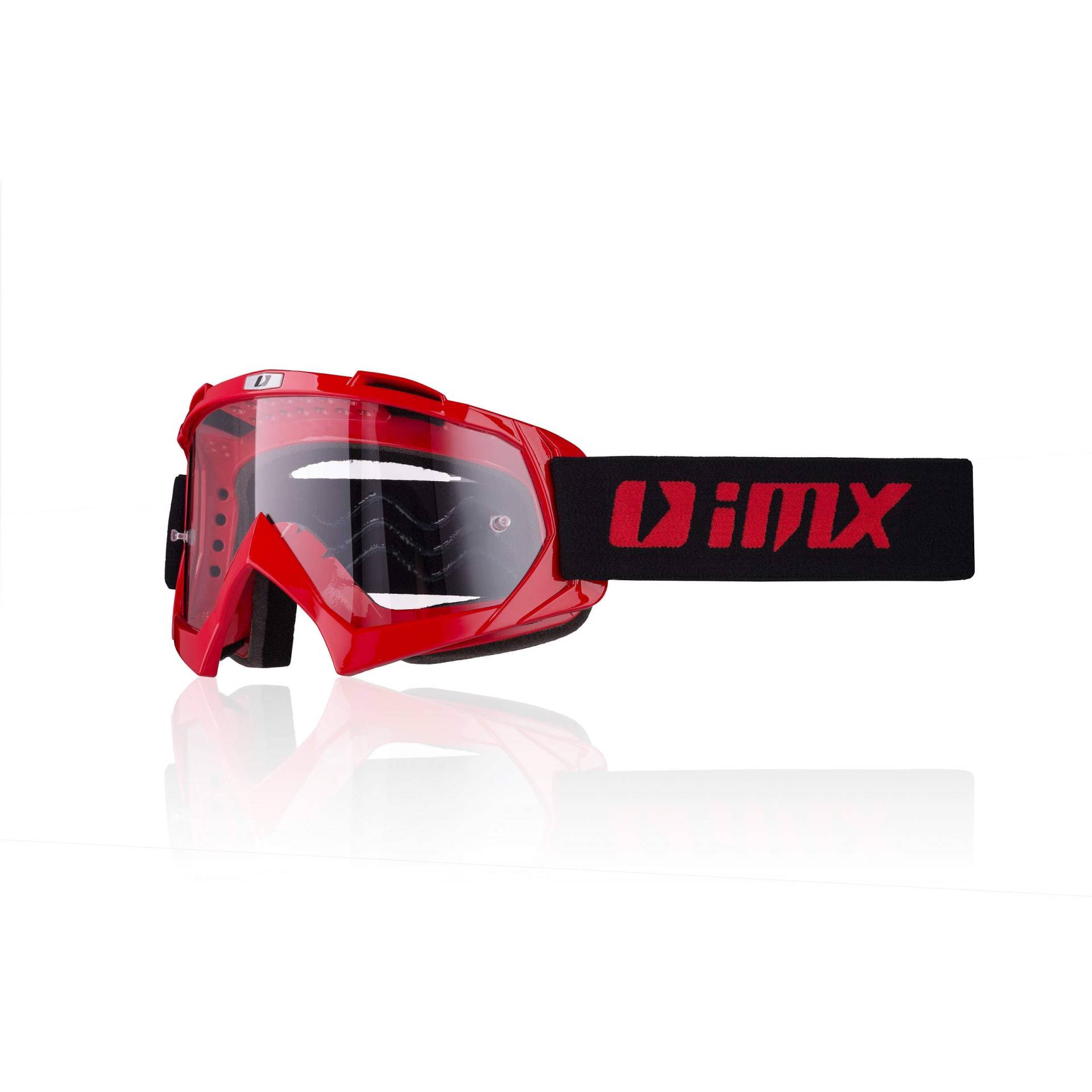 IMX RACING MUD Motorrad Schutzbrille | Klare Linse | Anti-Beschlag und Anti-Kratz Linse | Band mit Silikondruck | Drei Lagen Schaum | Ein Linse enthalten von IMX RACING