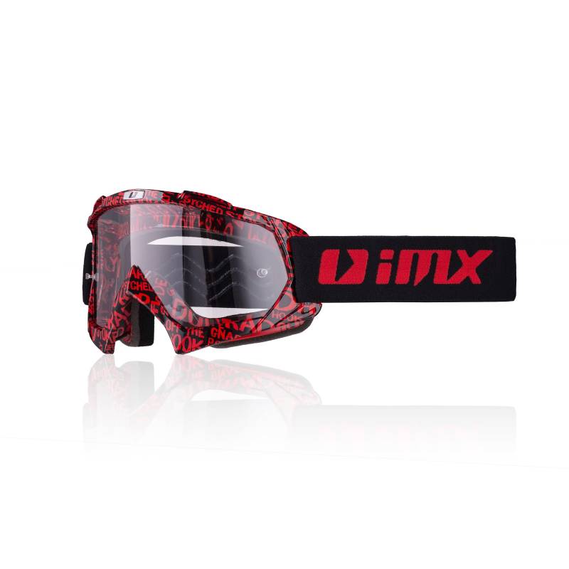 IMX RACING MUD Motorrad Schutzbrille | Klare Linse | Anti-Beschlag und Anti-Kratz Linse | Band mit Silikondruck | Drei Lagen Schaum | Ein Linse enthalten von IMX RACING