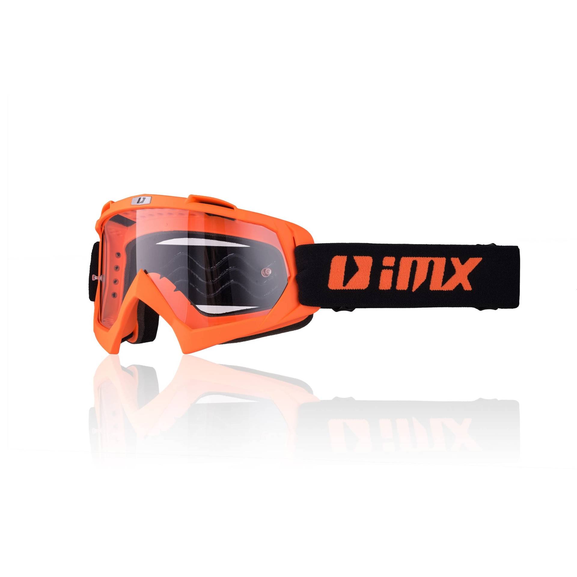 IMX RACING MUD Motorrad Schutzbrille | Klare Linse | Anti-Beschlag und Anti-Kratz Linse | Band mit Silikondruck | Drei Lagen Schaum | Ein Linse enthalten von IMX RACING