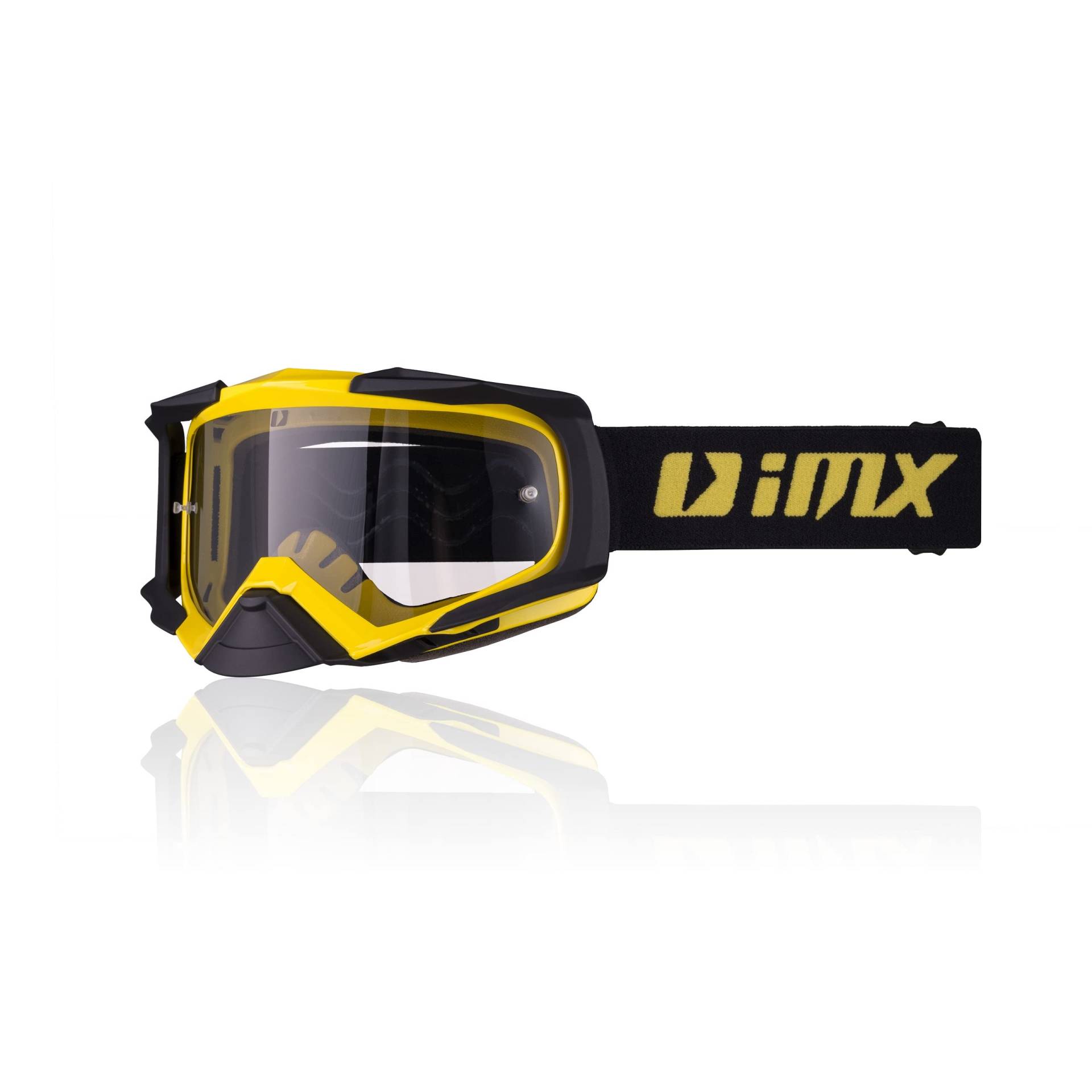 IMX RACING DUST Motorrad Schutzbrille | Dunkler Rauch und Klares Visier inklusive | Anti-Beschlag und Anti-Kratz Linse | Nasenschutz | Band mit Silikondruck | Drei Lagen Schaum von IMX RACING