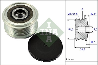 Schaeffler Ina Generatorfreilauf [Hersteller-Nr. 535026410] für Citroën, Peugeot von Schaeffler INA