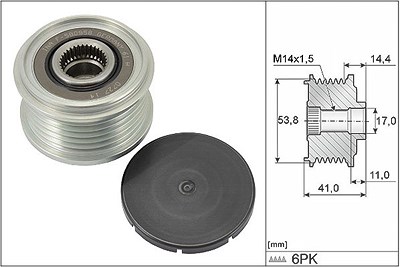 Schaeffler Ina Generatorfreilauf [Hersteller-Nr. 535030410] für Citroën, Ds, Opel, Peugeot, Toyota, Vauxhall von Schaeffler INA