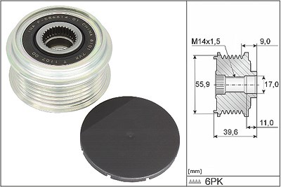 Schaeffler Ina Generatorfreilauf [Hersteller-Nr. 535034010] für Audi, VW von Schaeffler INA