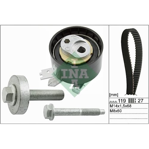 INA 530 0607 10 Fixierer Spannrolle, Zahnriemen von INA