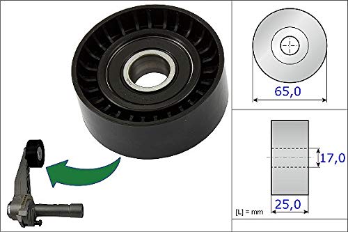 INA 531 0866 10 Spannrolle, Keilrippenriemen von INA