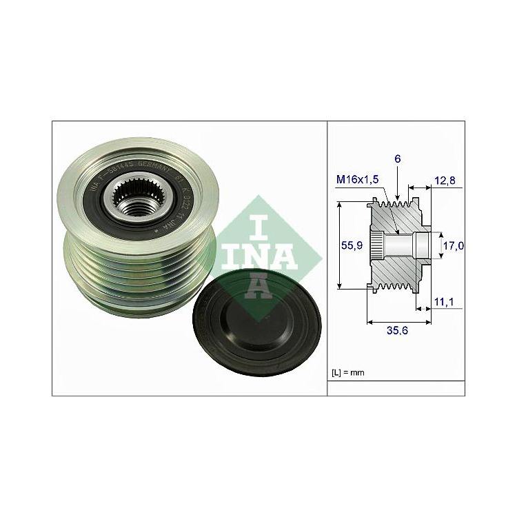 Ina Riemenscheibe f?r Lichtmaschine Audi Seat Skoda VW von INA