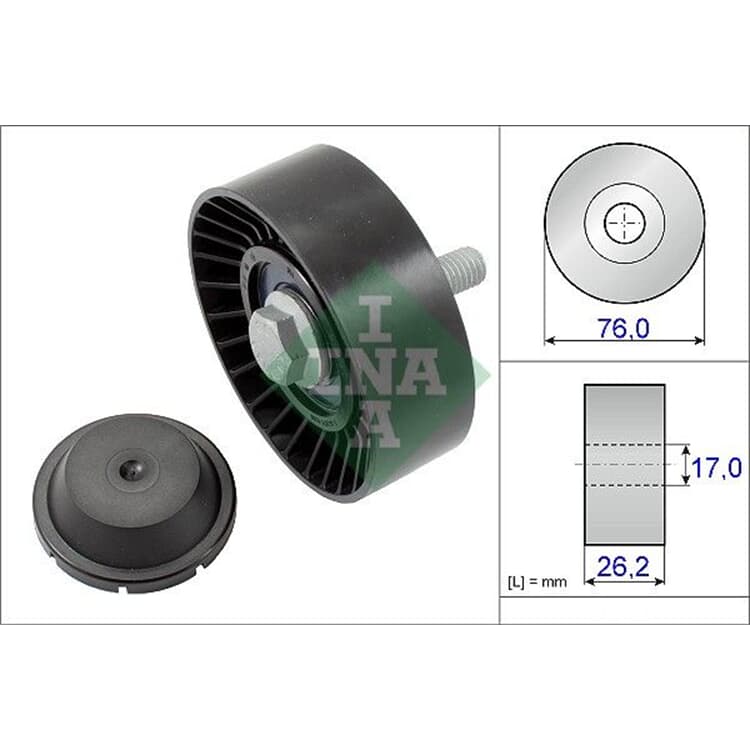 Ina Umlenkrolle f?r Keilrippenriemen Audi Seat Skoda VW von INA