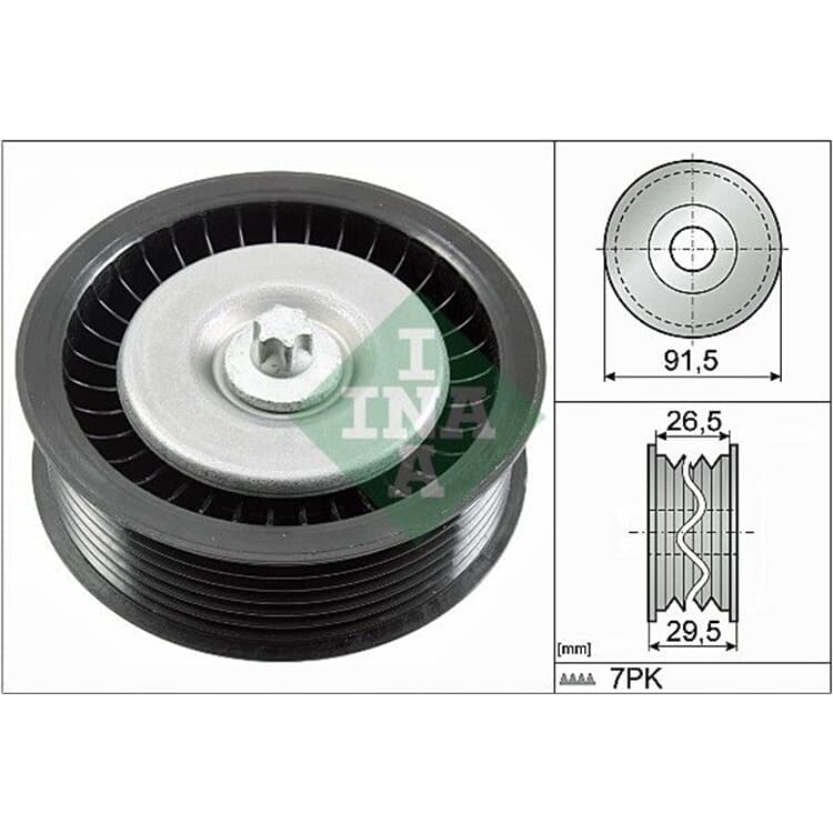 Ina Umlenkrolle f?r Keilrippenriemen Mercedes von INA
