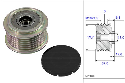 Schaeffler Ina Generatorfreilauf [Hersteller-Nr. 535001710] für Ford Usa von Schaeffler INA