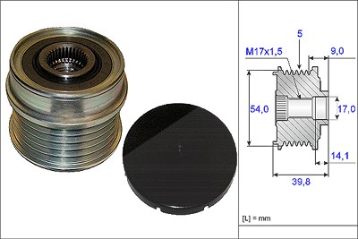 Schaeffler Ina Generatorfreilauf [Hersteller-Nr. 535017110] für Abarth, Alfa Romeo, Fiat, Jeep, Lancia, Opel von Schaeffler INA