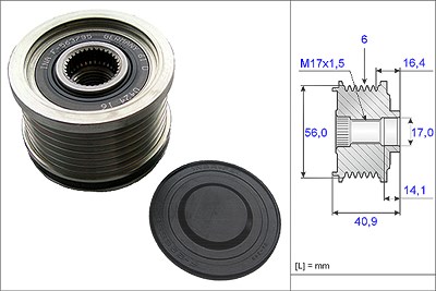 Schaeffler Ina Generatorfreilauf [Hersteller-Nr. 535021310] für Alfa Romeo, Lancia von Schaeffler INA