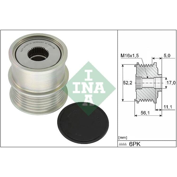 Ina Generatorfreilauf Audi CUPRA Ford Seat Skoda VW von INA