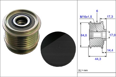 Schaeffler Ina Generatorfreilauf [Hersteller-Nr. 535013010] für Audi von Schaeffler INA