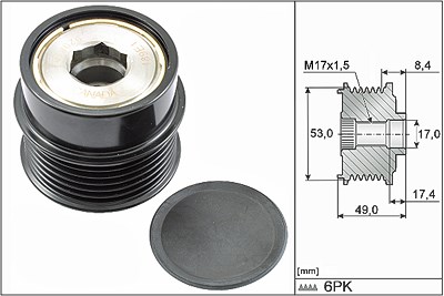 Schaeffler Ina Generatorfreilauf [Hersteller-Nr. 535028110] für Chrysler, Dodge, Fiat, Jeep, Lancia von Schaeffler INA