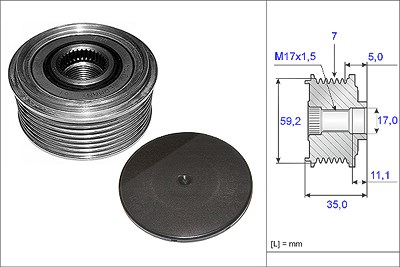 Schaeffler Ina Generatorfreilauf [Hersteller-Nr. 535008710] für Ford von Schaeffler INA