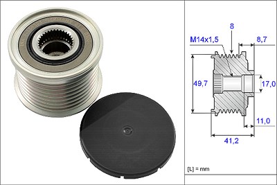 Schaeffler Ina Generatorfreilauf [Hersteller-Nr. 535014110] für BMW, Jeep von Schaeffler INA