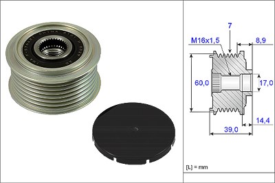 Schaeffler Ina Generatorfreilauf [Hersteller-Nr. 535024510] für Hyundai von Schaeffler INA