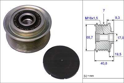 Schaeffler Ina Generatorfreilauf [Hersteller-Nr. 535007910] für Hyundai, Kia von Schaeffler INA