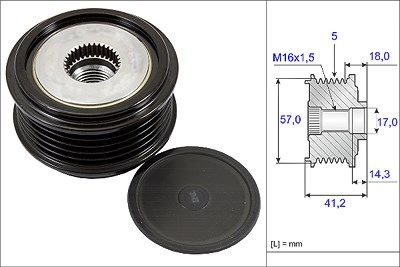 Schaeffler Ina Generatorfreilauf [Hersteller-Nr. 535024810] für Hyundai, Kia von Schaeffler INA