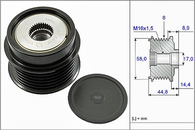 Schaeffler Ina Generatorfreilauf [Hersteller-Nr. 535027110] für Kia, Hyundai von Schaeffler INA