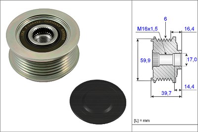 Schaeffler Ina Generatorfreilauf [Hersteller-Nr. 535024110] für Hyundai, Kia von Schaeffler INA