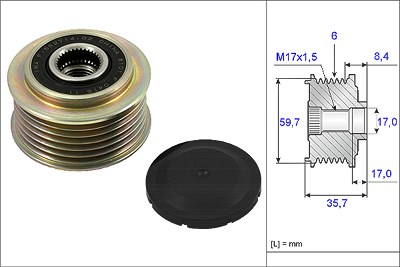 Schaeffler Ina Generatorfreilauf [Hersteller-Nr. 535022510] für Mazda von Schaeffler INA