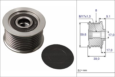 Schaeffler Ina Generatorfreilauf [Hersteller-Nr. 535004910] für Mazda von Schaeffler INA