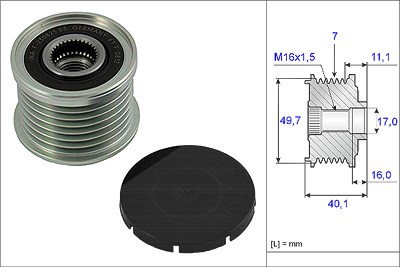 Schaeffler Ina Generatorfreilauf [Hersteller-Nr. 535002110] für Mercedes-Benz von Schaeffler INA