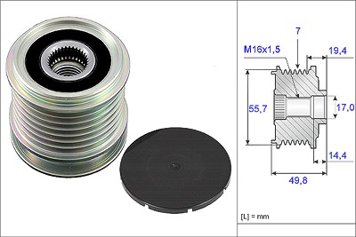 Schaeffler Ina Generatorfreilauf [Hersteller-Nr. 535016510] für Mercedes-Benz von Schaeffler INA