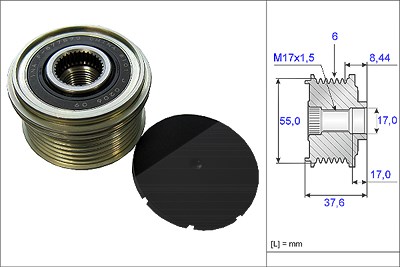 Schaeffler Ina Generatorfreilauf [Hersteller-Nr. 535024610] für Mazda, Mitsubishi, Nissan, Peugeot, Citroën, Subaru von Schaeffler INA