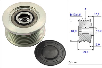 Schaeffler Ina Generatorfreilauf [Hersteller-Nr. 535017710] für Nissan von Schaeffler INA