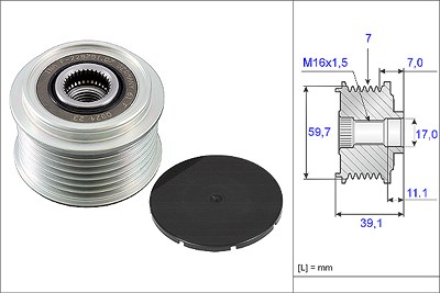 Schaeffler Ina Generatorfreilauf [Hersteller-Nr. 535005310] für Nissan, Opel, Renault von Schaeffler INA