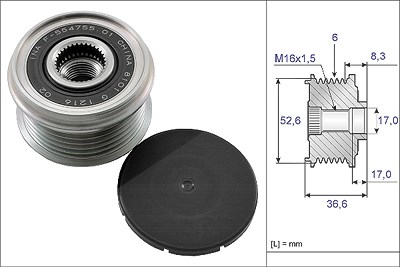 Schaeffler Ina Generatorfreilauf [Hersteller-Nr. 535013710] für Nissan, Renault von Schaeffler INA