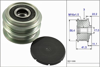 Schaeffler Ina Generatorfreilauf [Hersteller-Nr. 535026910] für Dacia, Renault von Schaeffler INA