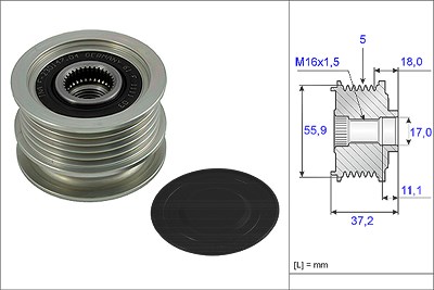 Schaeffler Ina Generatorfreilauf [Hersteller-Nr. 535001810] für Seat, VW von Schaeffler INA