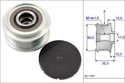 Schaeffler Ina Generatorfreilauf [Hersteller-Nr. 535018410] für Toyota von Schaeffler INA