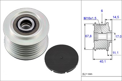 Schaeffler Ina Generatorfreilauf [Hersteller-Nr. 535005210] für VW, Volvo von Schaeffler INA