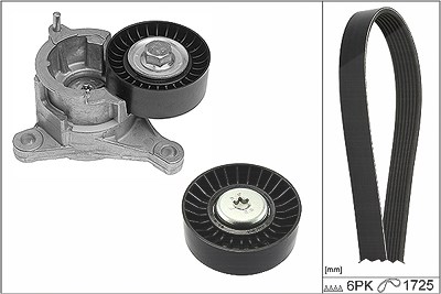 Schaeffler Ina Keilrippenriemensatz [Hersteller-Nr. 529018310] für Citroën, Peugeot von Schaeffler INA